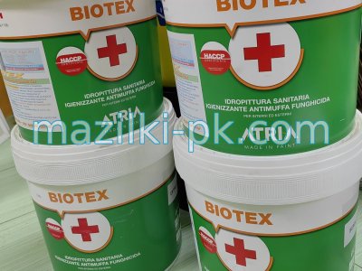 BIOTEX - високопокривна антибактериална боя - мат, сатен, гланц
